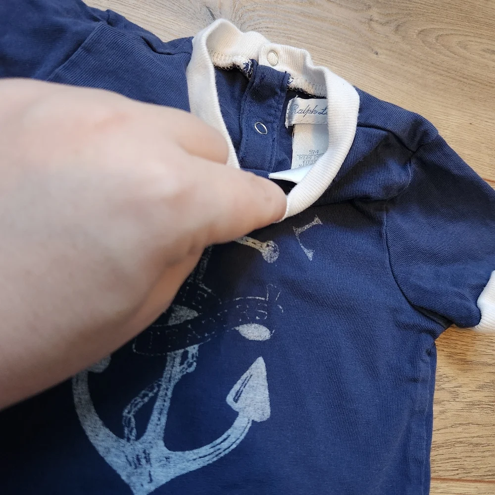 9 Months Boys Ralph Lauren Romper